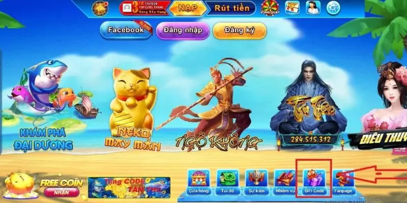 Hướng dẫn cách chọn và nhận giftcode