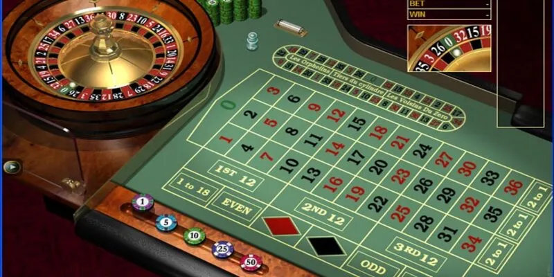 Người chơi có thể chọn cược trong hoặc cược ngoài để chiến thắng