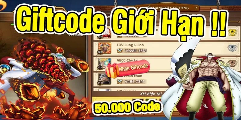 Cách sử dụng code Huyền Thoại Hải Tặc