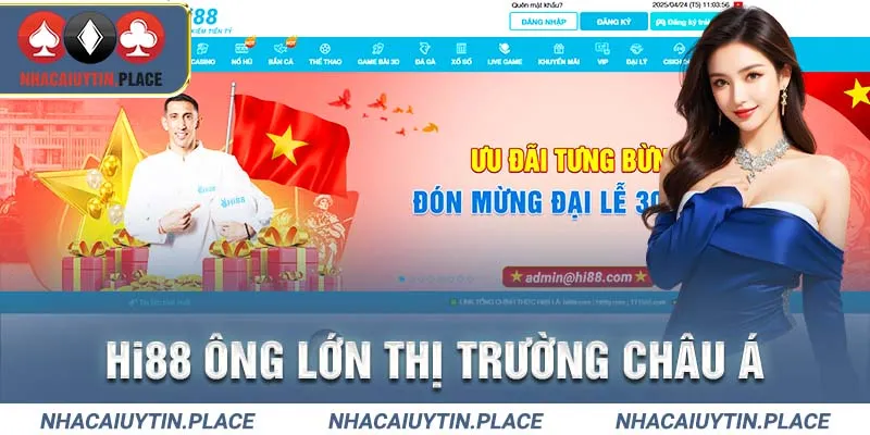 Hi88 hiện đang được xếp hạng cao nhất tại Châu Á
