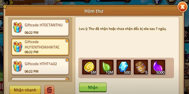 Lưu ý khi sử dụng coupon Huyền Thoại Hải Tặc