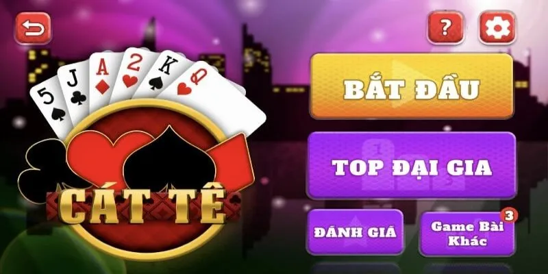 Trong bài Catte mỗi người chơi sẽ được chia 6 lá