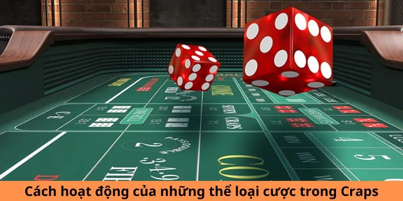 Cách hoạt động của những thể loại cược trong Craps