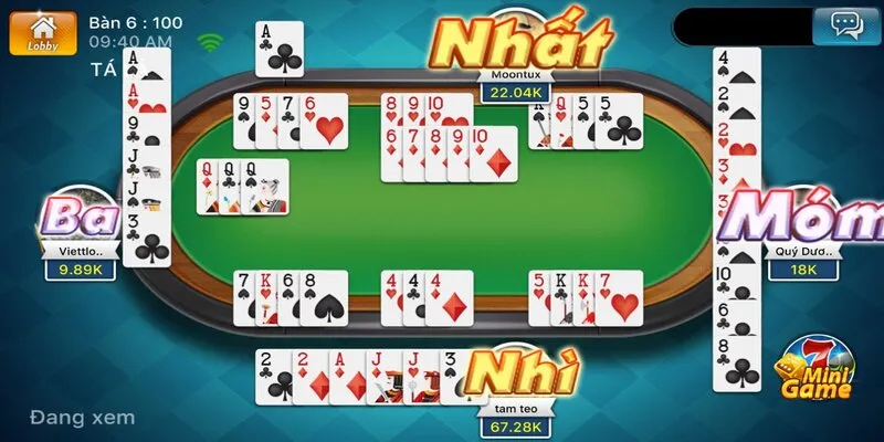 Tân thủ cần xem qua luật chơi bài